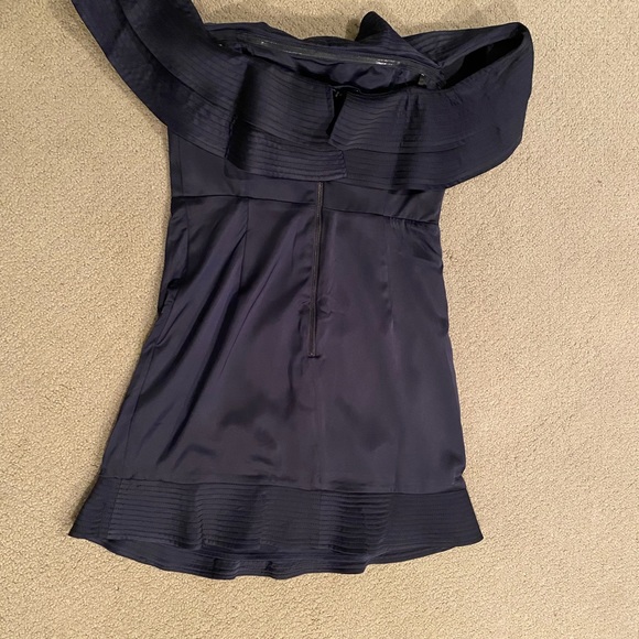 Bardot Athena Navy Blue Cocktail Dress Small - Picture 5 of 5